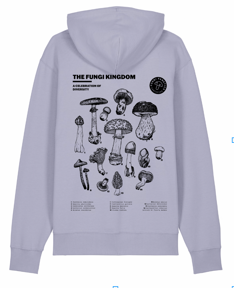 Hoodie "Fungi Kingdom" Lavender