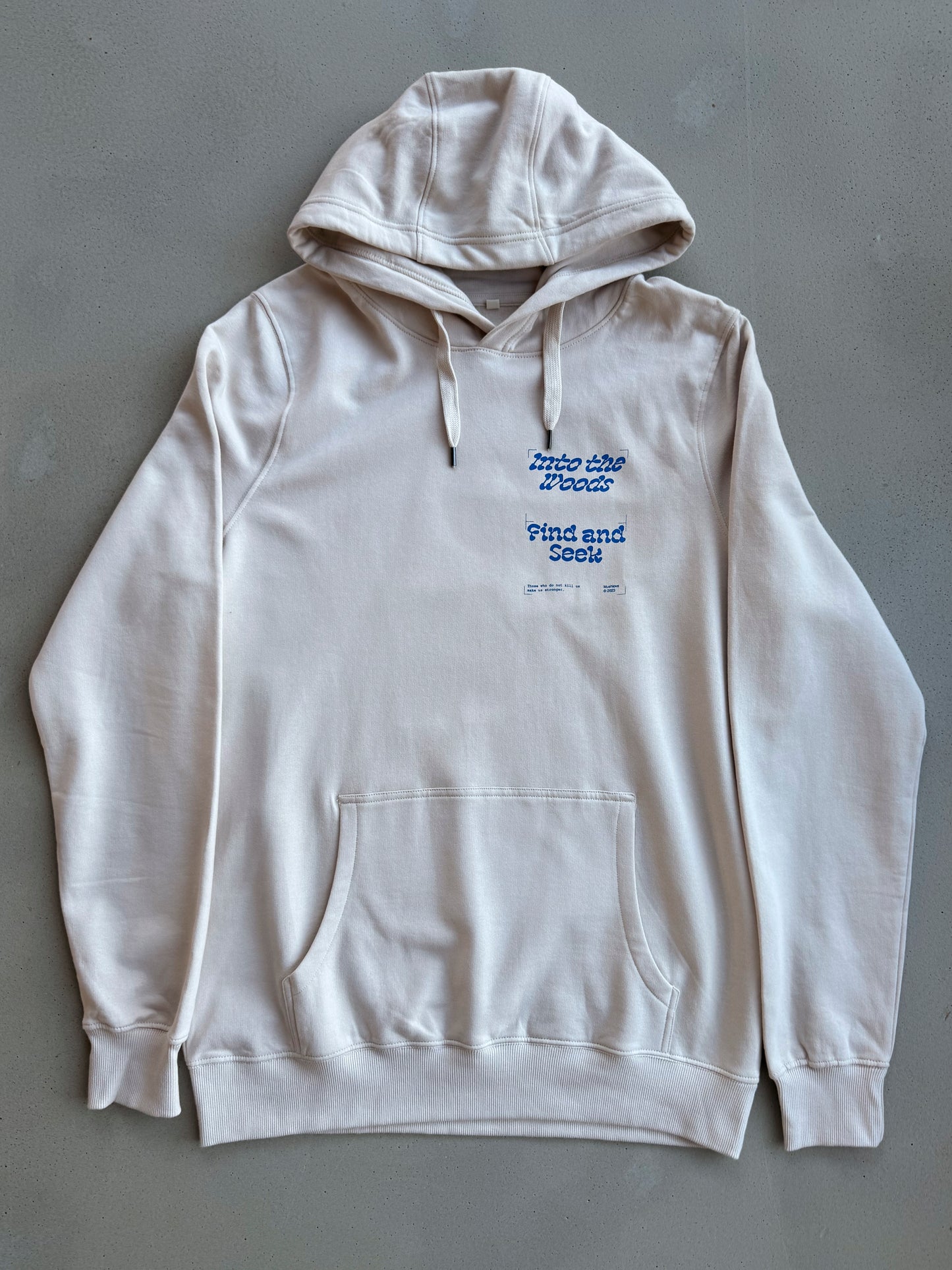 Earth positive Hoodie "Oyster" Cremefarben