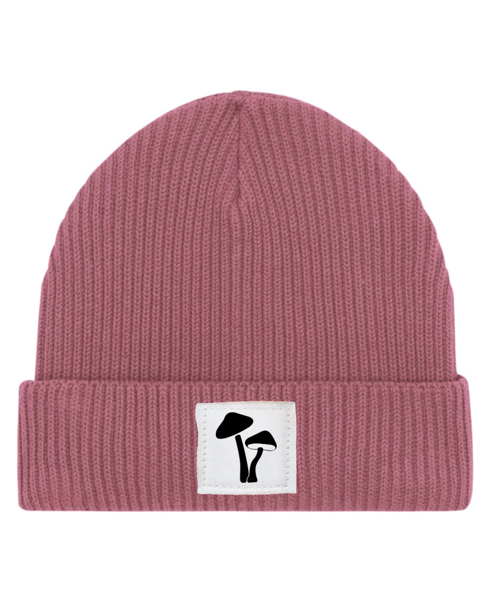 Mushroom Beanie "HIBISCUS ROSE"