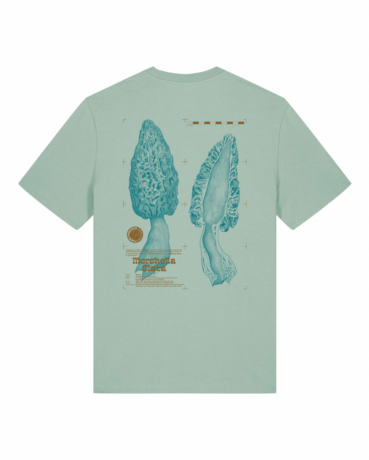 Mushroom Shirt "Morel "// Into the Woods- Find and Seek Petrol // Aloe