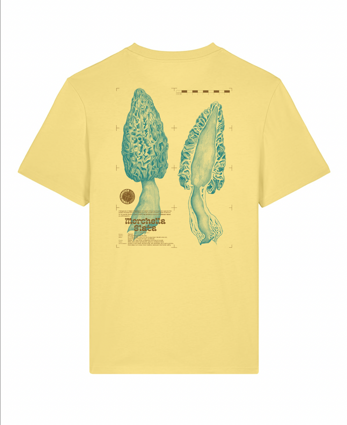 Mushroom Shirt "Morel "// Into the Woods- Find and Seek Petrol // Viva Yellow