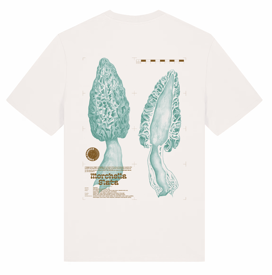 Mushroom Shirt "Morel "// Into the Woods- Find and Seek Petrol // Off White