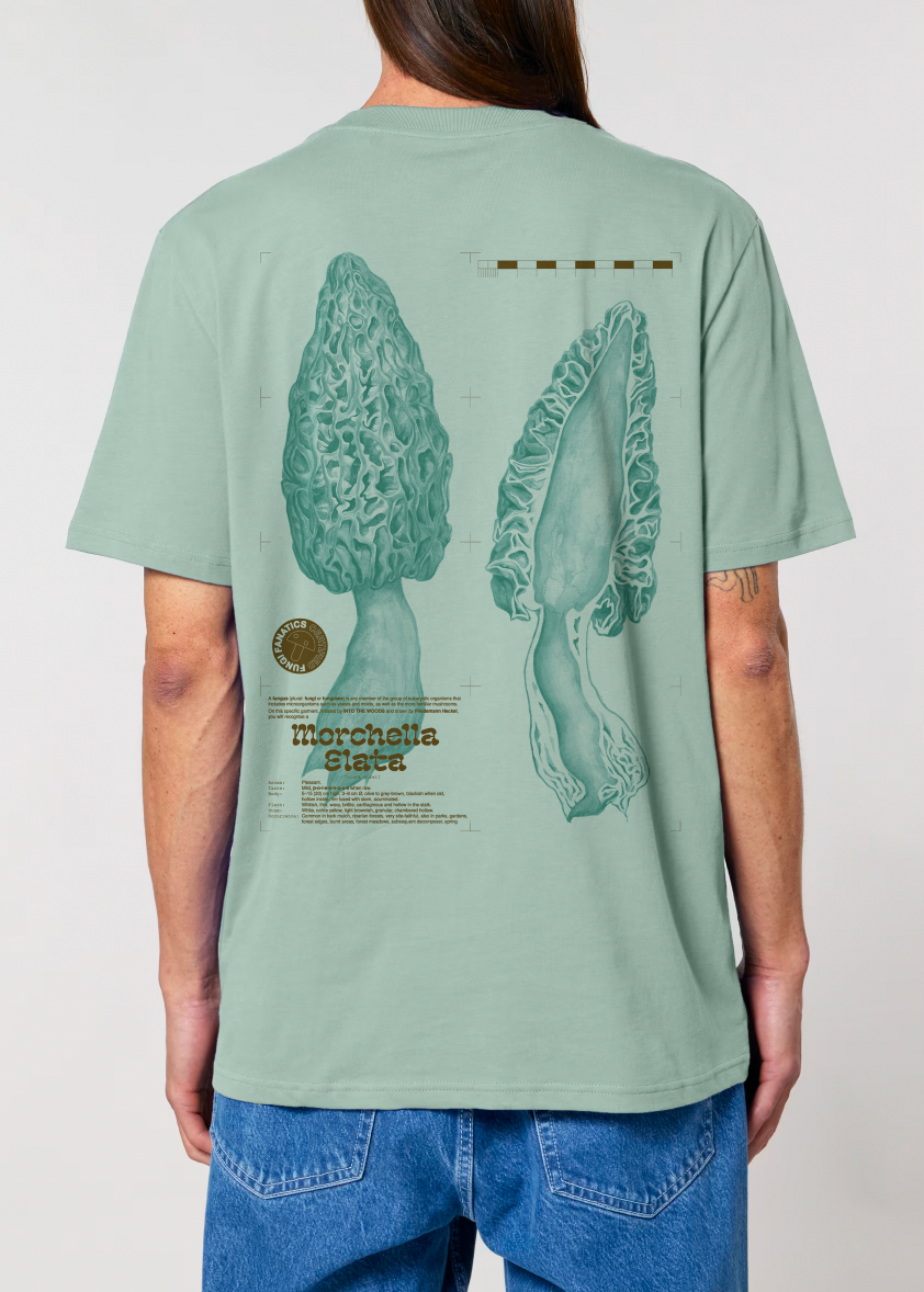 Mushroom Shirt "Morel "// Into the Woods- Find and Seek Petrol // Aloe