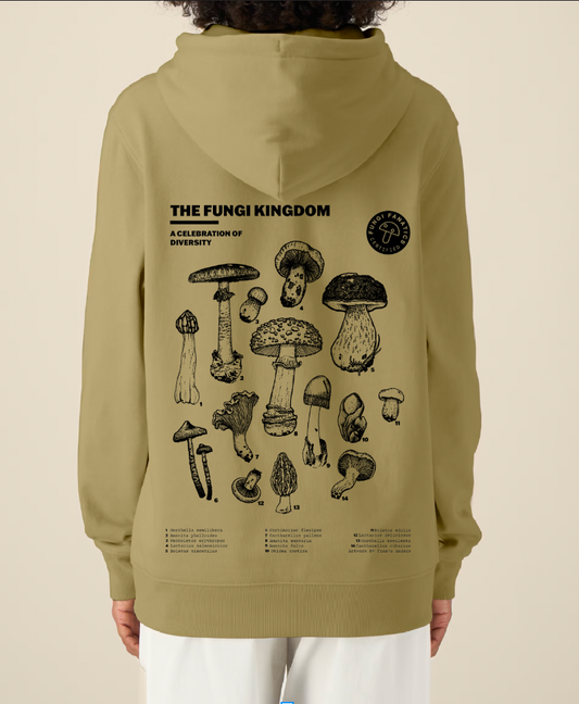 Hoodie "Fungi Kingdom" Olive