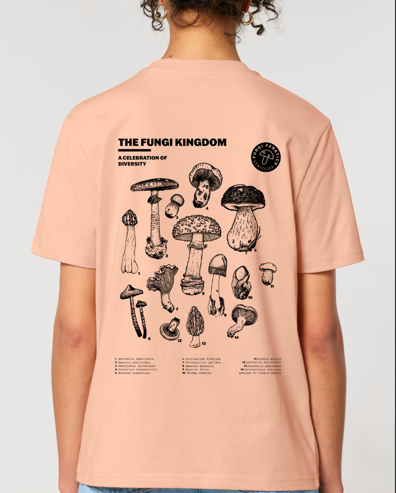 Mushroom Shirt "Fungi Kingdom" Fraiche Peche