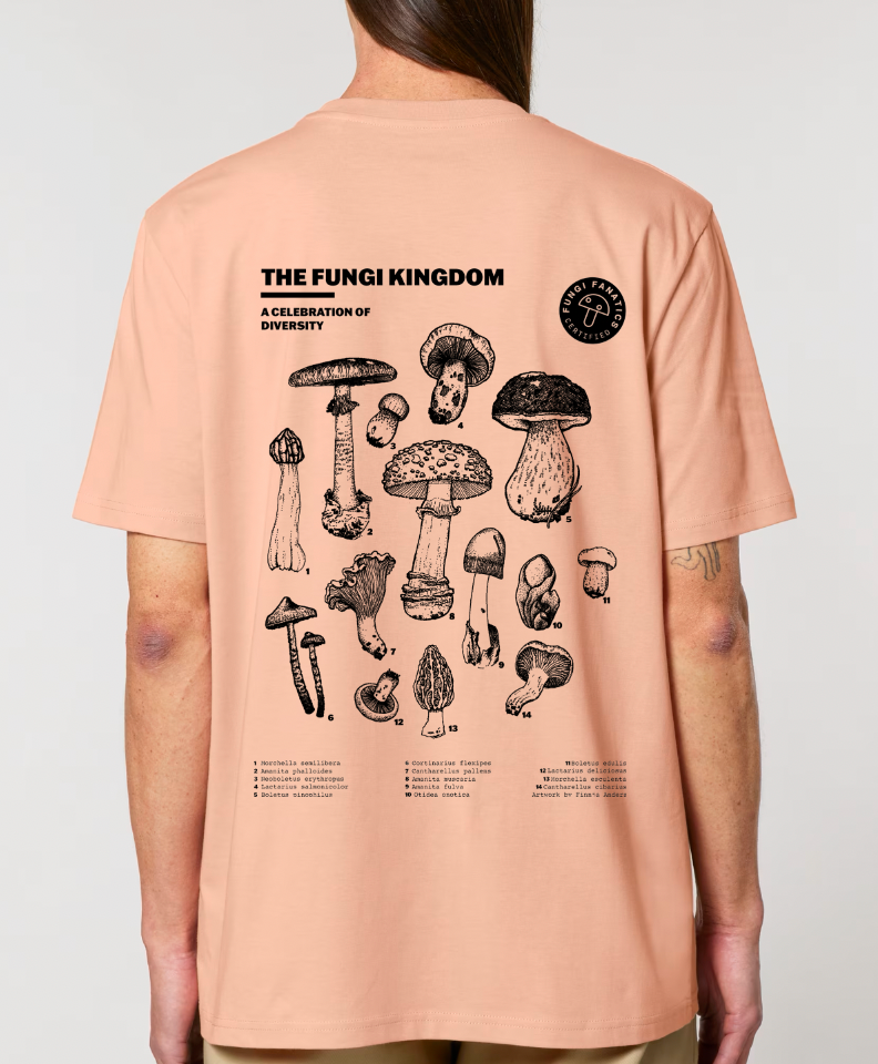 Mushroom Shirt "Fungi Kingdom" Fraiche Peche
