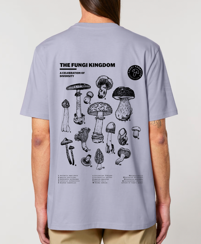 Mushroom Shirt "Fungi Kingdom" Lavender