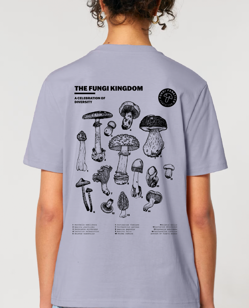 Mushroom Shirt "Fungi Kingdom" Lavender