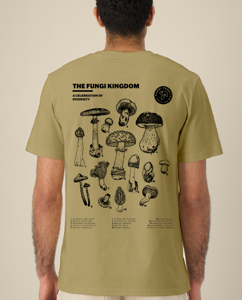 Mushroom Shirt "Fungi Kingdom" Olive