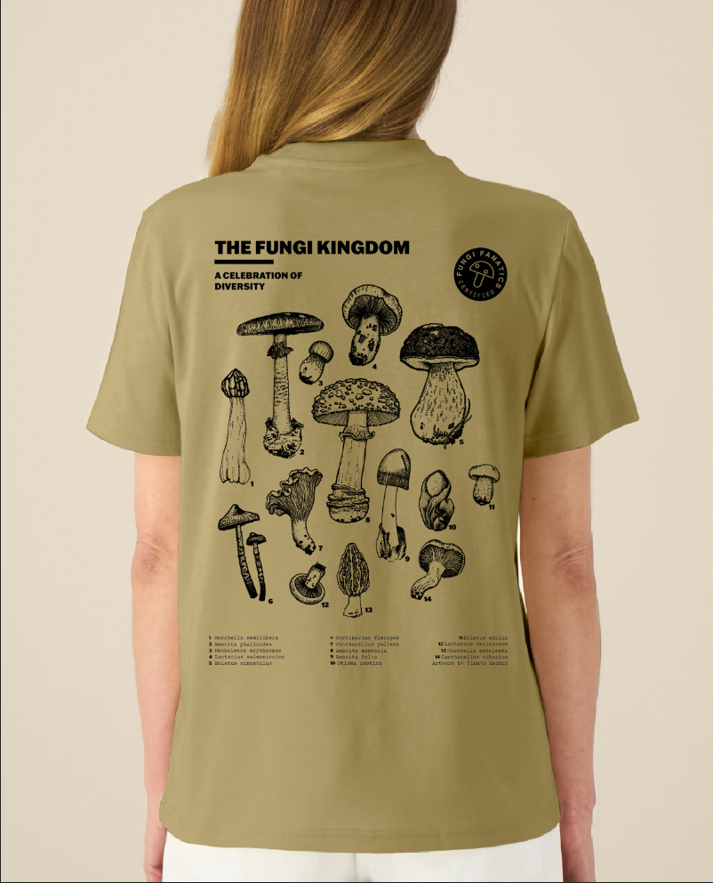 Mushroom Shirt "Fungi Kingdom" Olive