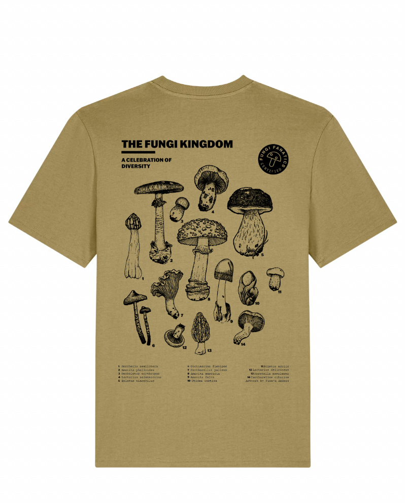 Mushroom Shirt "Fungi Kingdom" Olive
