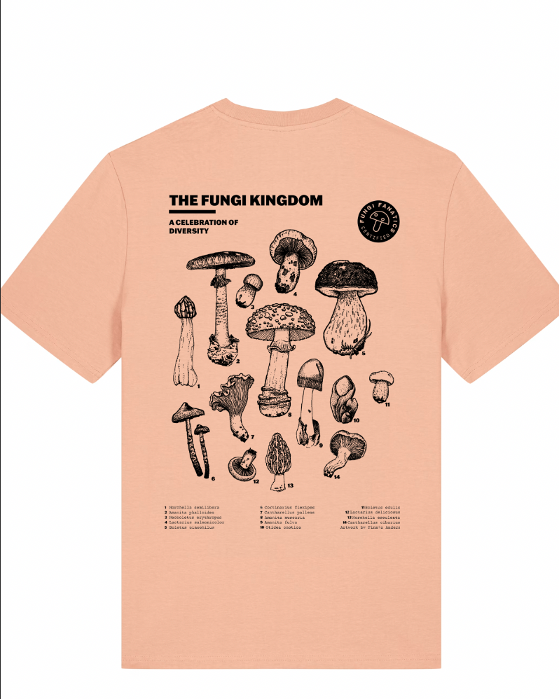Mushroom Shirt "Fungi Kingdom" Fraiche Peche