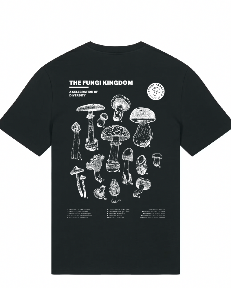 Mushroom Shirt "Fungi Kingdom" Black