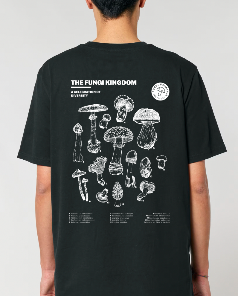 Mushroom Shirt "Fungi Kingdom" Black