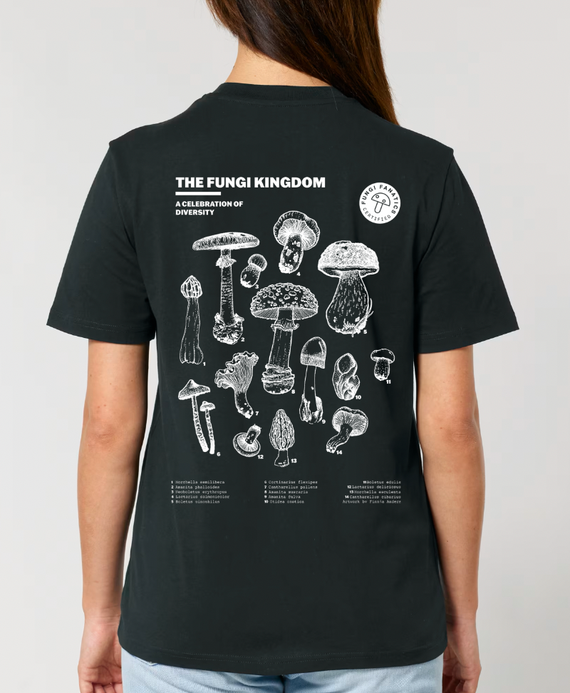 Mushroom Shirt "Fungi Kingdom" Black