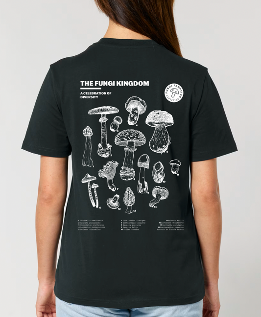 Mushroom Shirt "Fungi Kingdom" Black