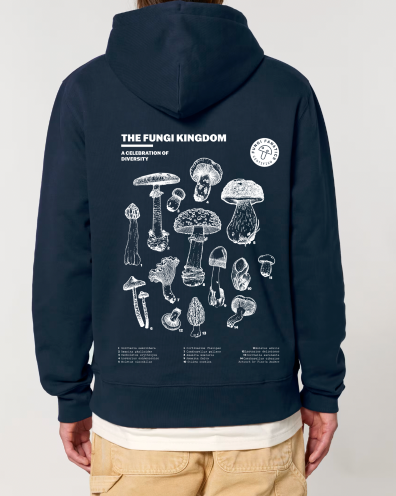 Hoodie "Fungi Kingdom" Navy Blue