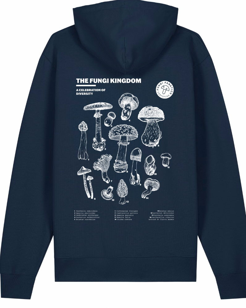 Hoodie "Fungi Kingdom" Navy Blue