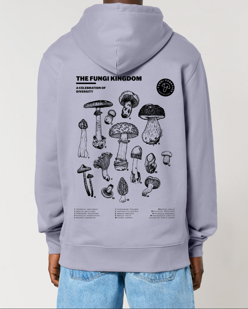 Hoodie "Fungi Kingdom" Lavender