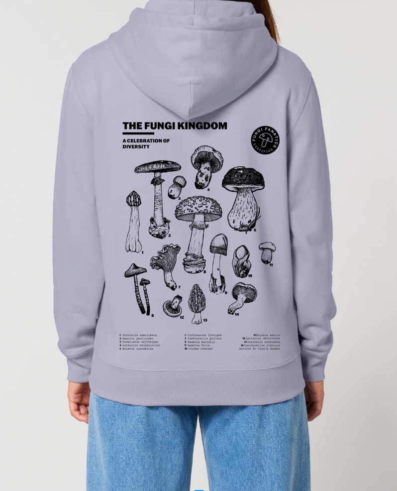 Hoodie "Fungi Kingdom" Lavender