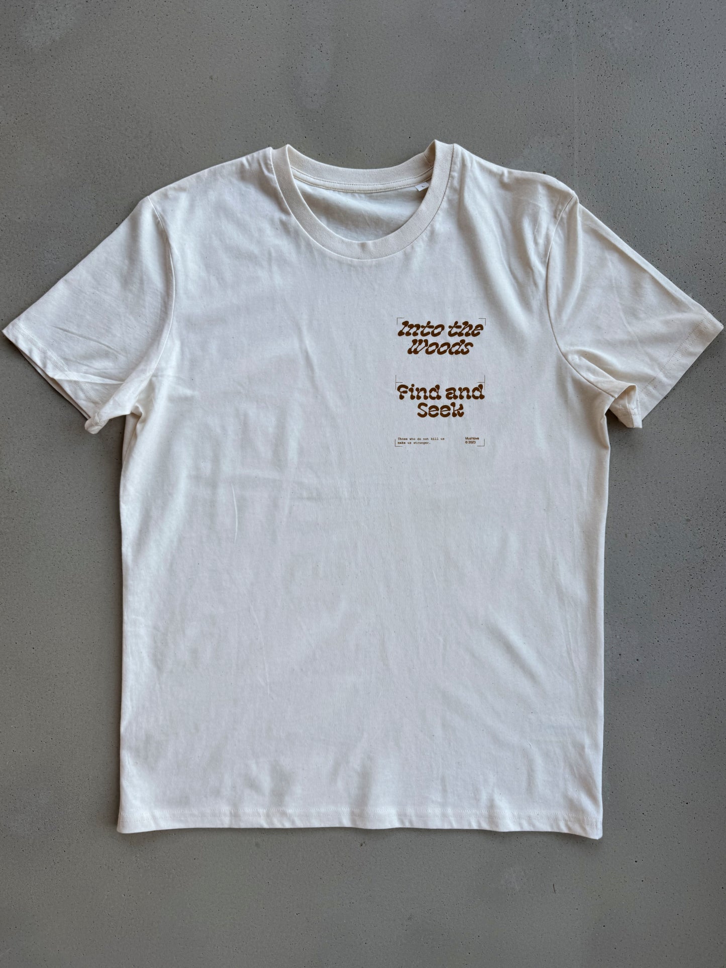 Mushroom Shirt "Morel "// Into the Woods- Find and Seek natural white/creme