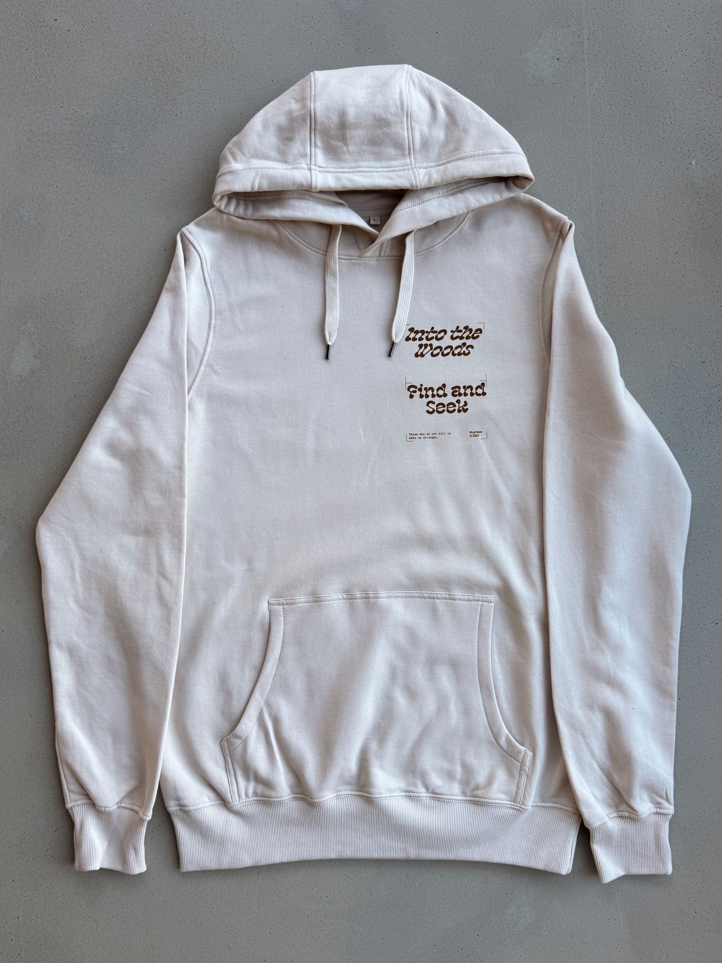 Earth positive Hoodie "Morel" Cremefarben