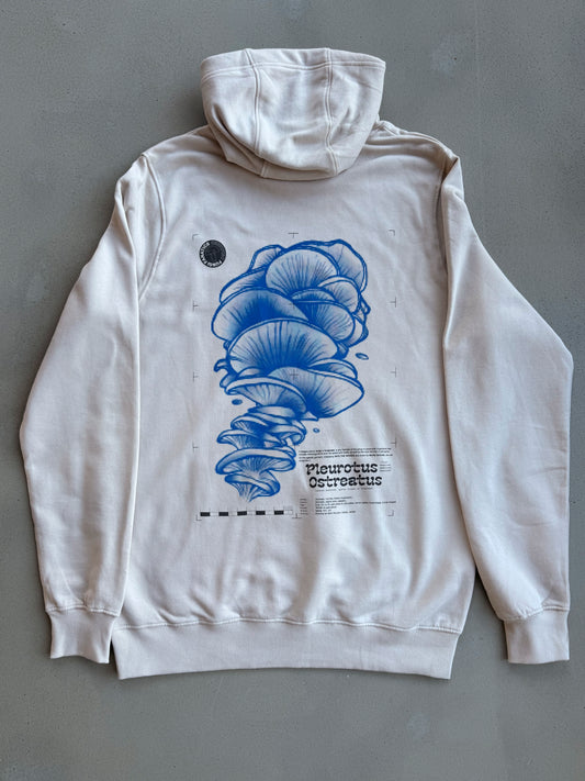 Earth positive Hoodie "Oyster" Cremefarben