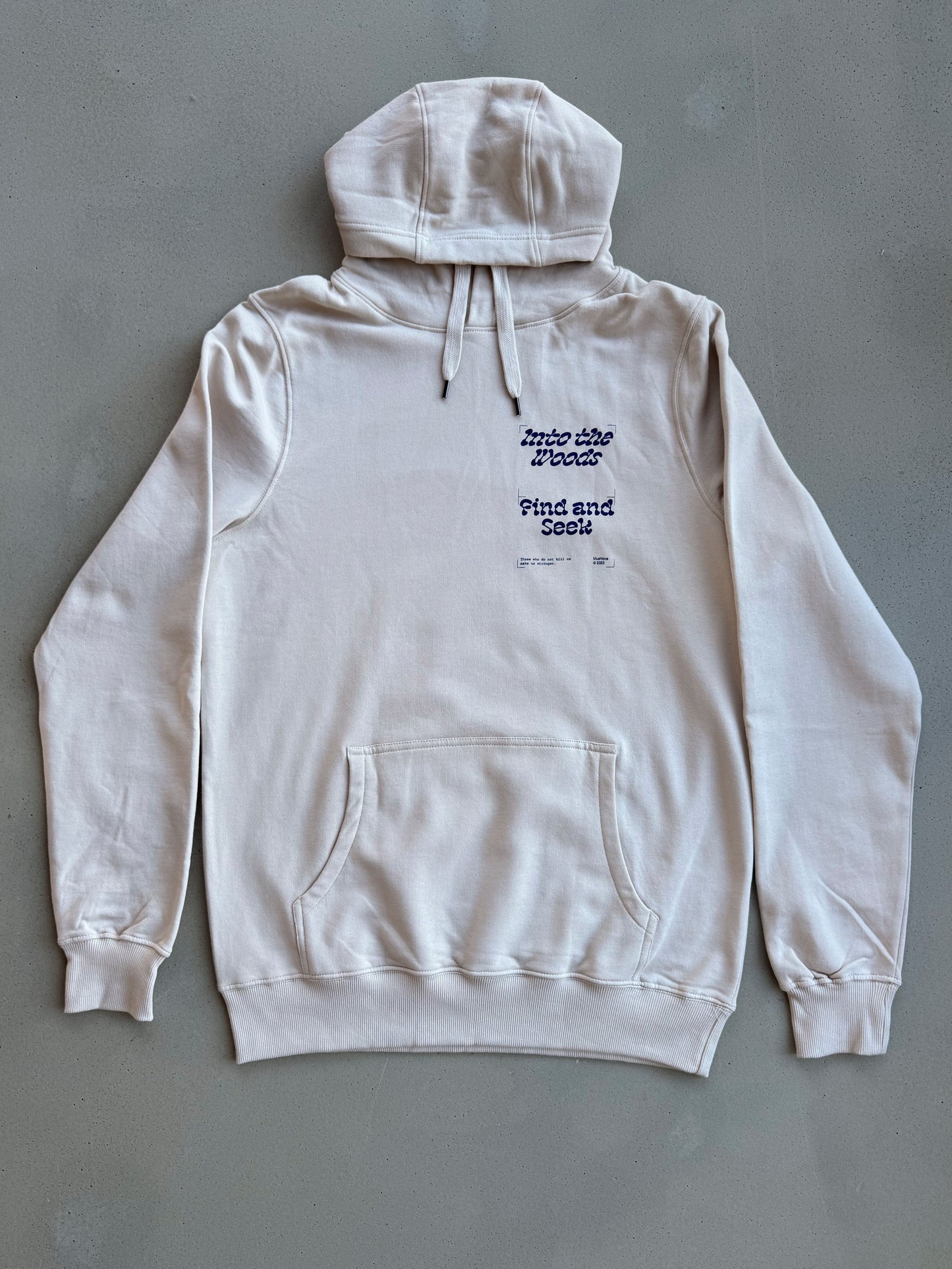 Earth positive Hoodie "Scheidenstreifling" Cremefarben