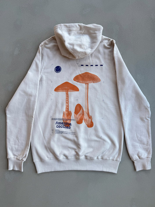 Earth positive Hoodie "Scheidenstreifling" Cremefarben