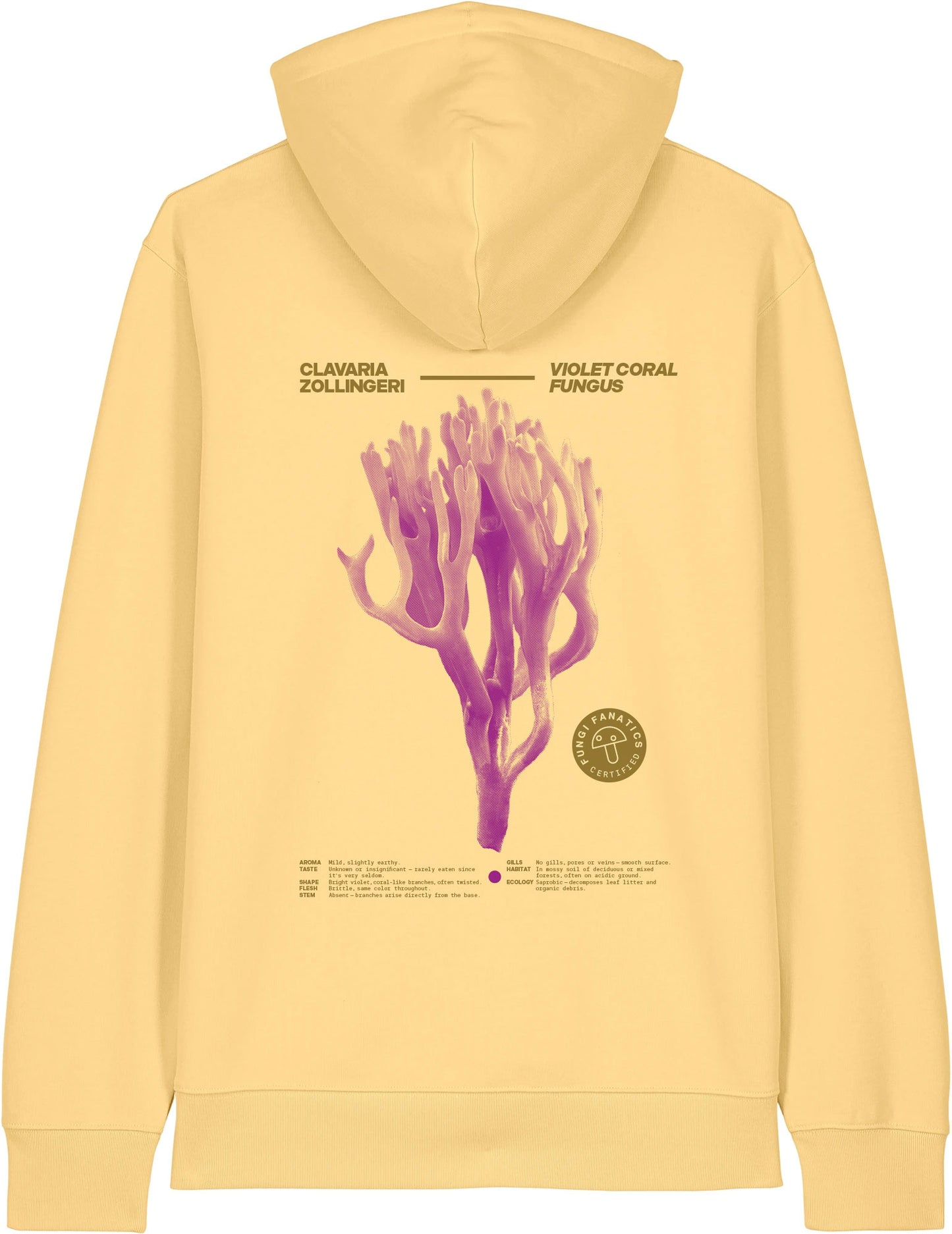 Hoodie "Clavaria zollingeri" VIVA YELLOW, strictly limited to 10 Pcs