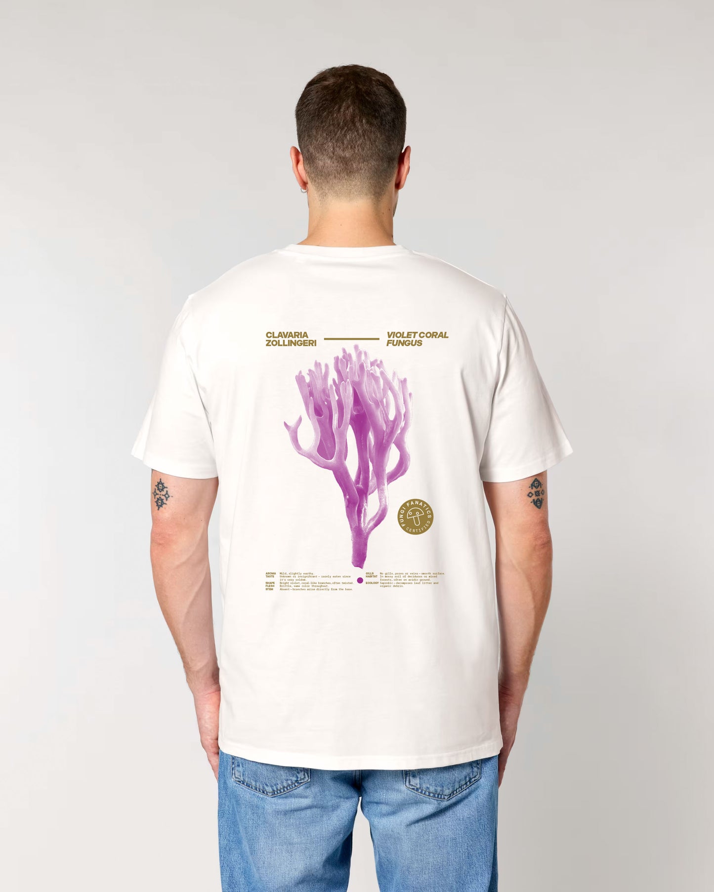 Mushroom Shirt "Clavaria zollingeri"