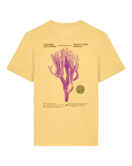 Mushroom Shirt "Clavaria zollingeri" YELLOW, strictly limited