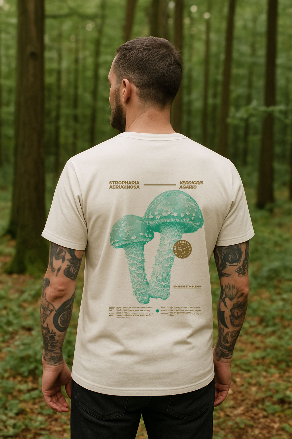 Mushroom Shirt "Stropharia aeruginosa"