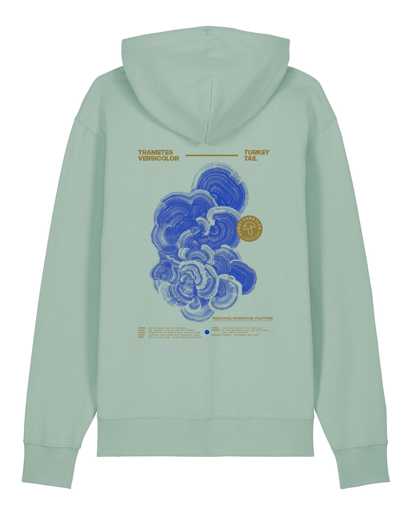 Hoodie "Trametes Versicolor" ALOE, strictly limited to 10 Pcs