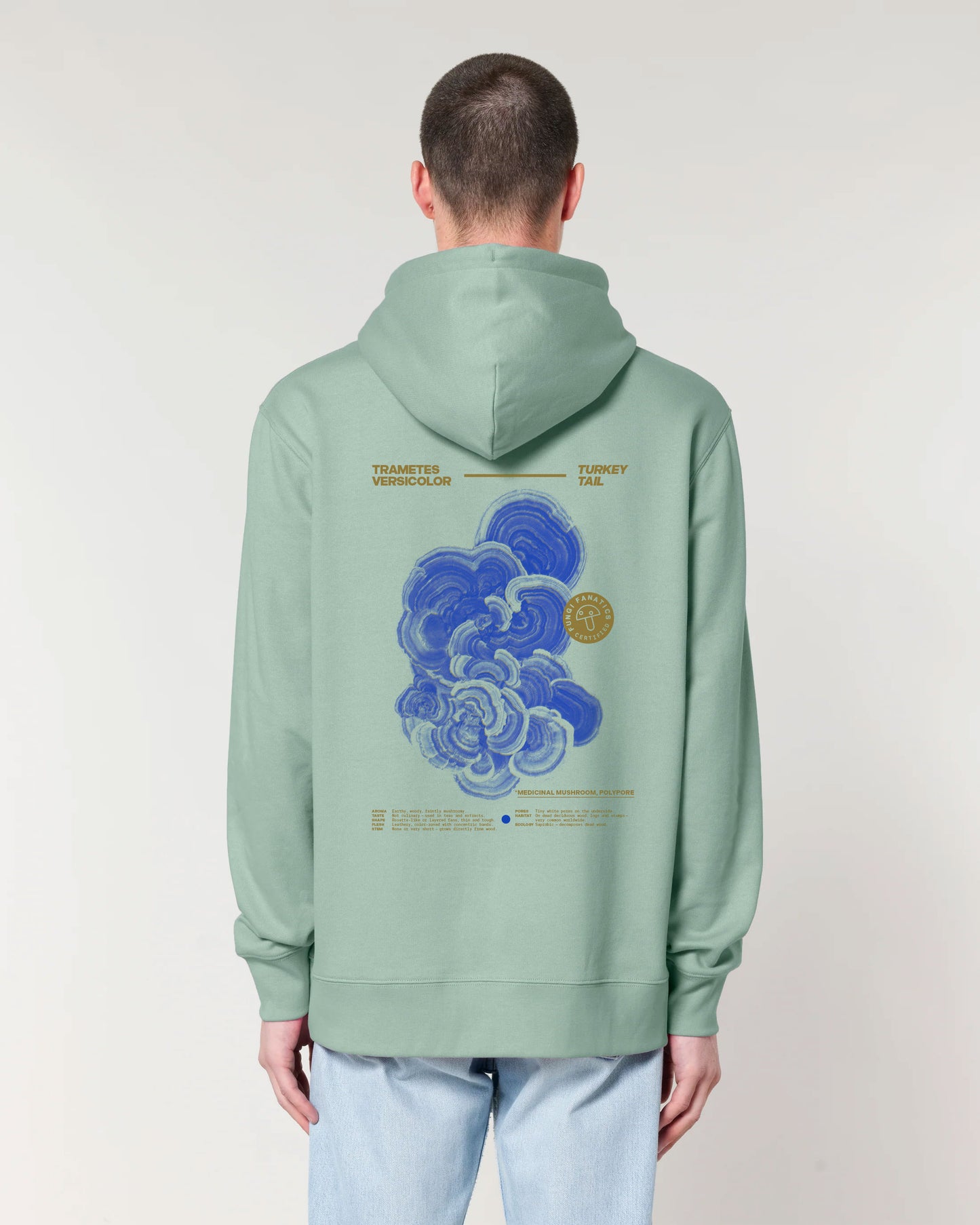 Hoodie "Trametes Versicolor" ALOE, strictly limited to 10 Pcs